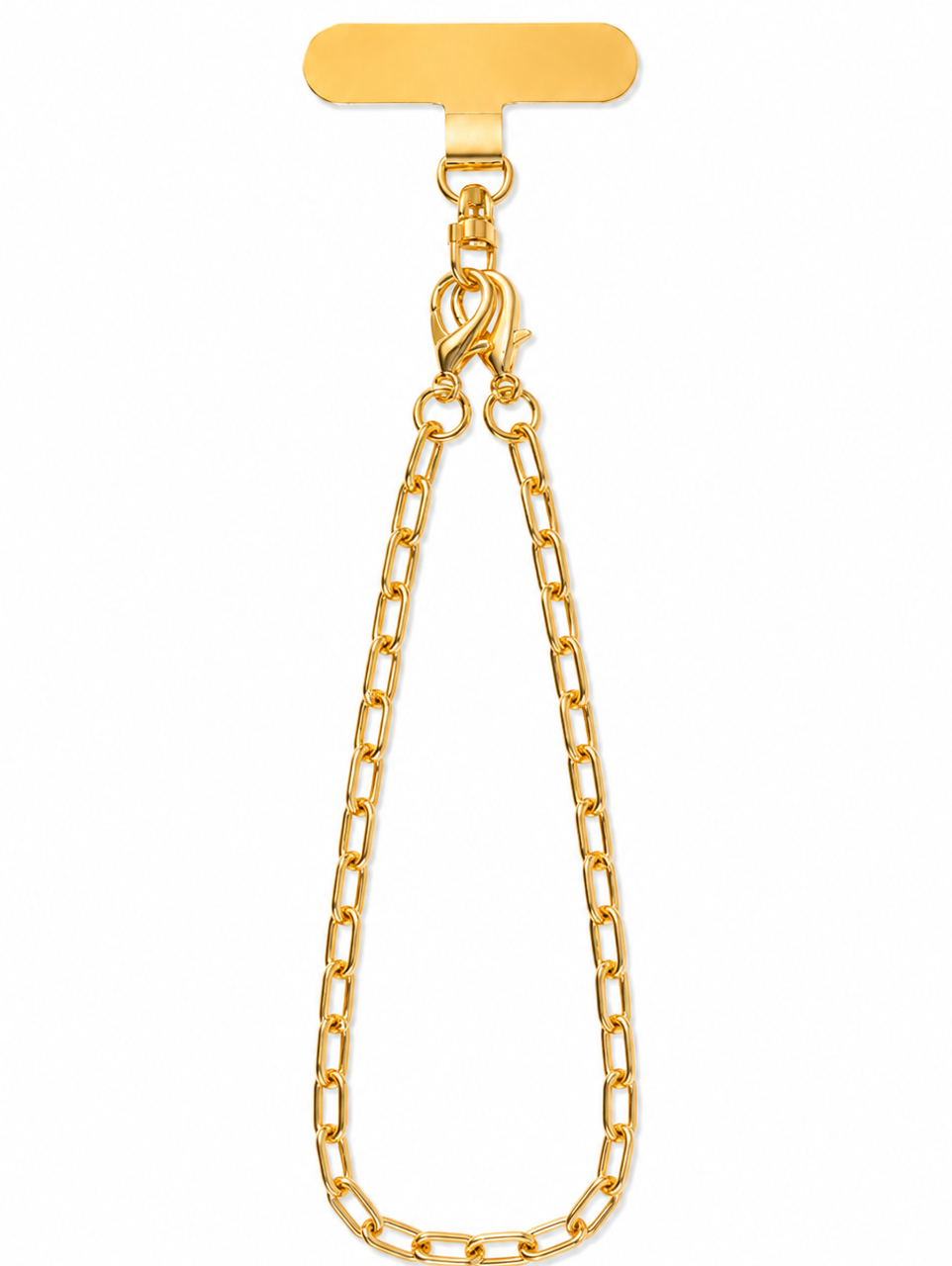 GOLD CHAIN CHARM PHONE WRIST STRAP