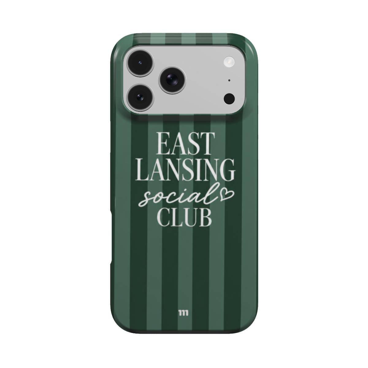 EAST LANSING SOCIAL CLUB IPHONE CASE