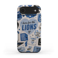 HERE FOR THE LIONS IPHONE CASE