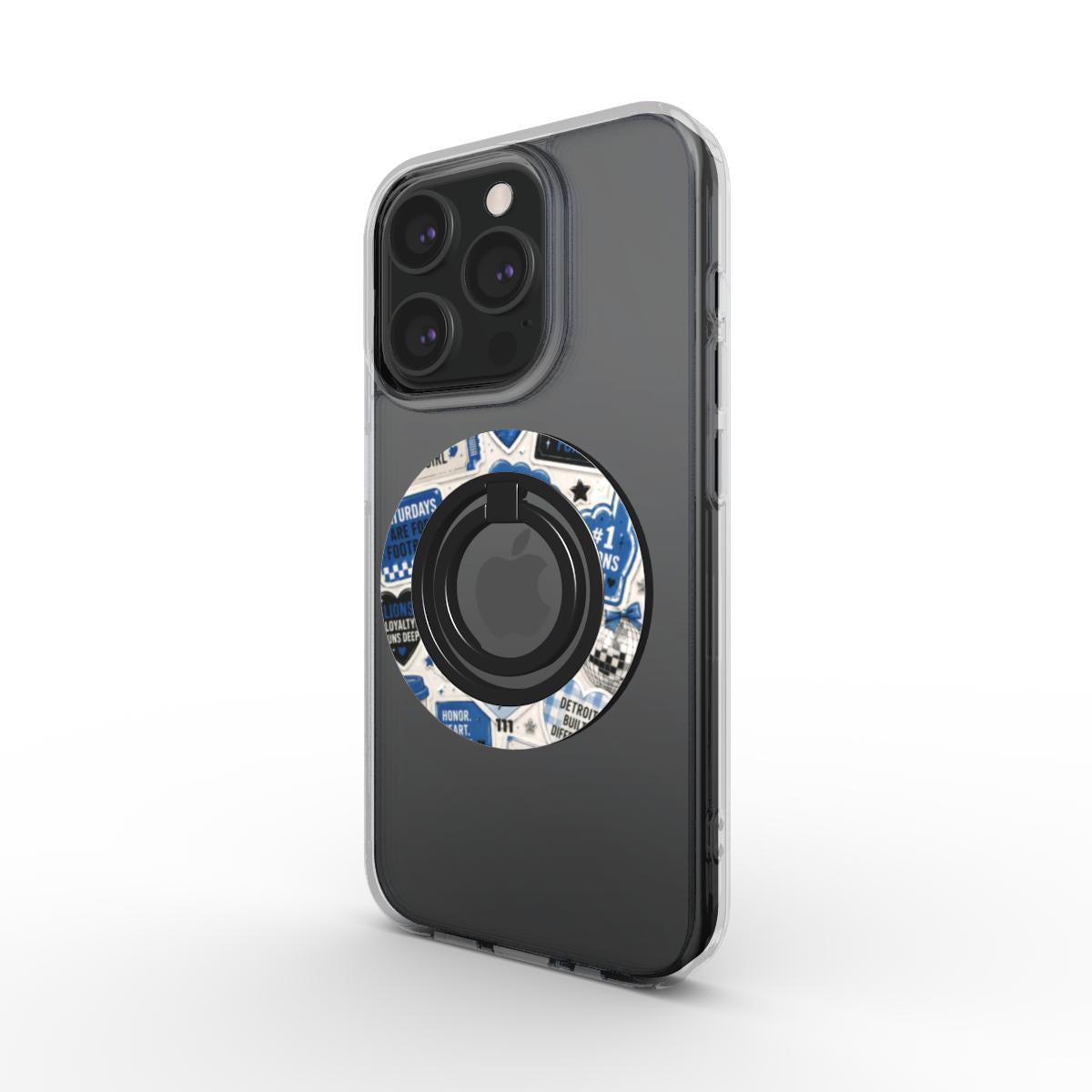 HERE FOR THE LIONS IPHONE RING HOLDER